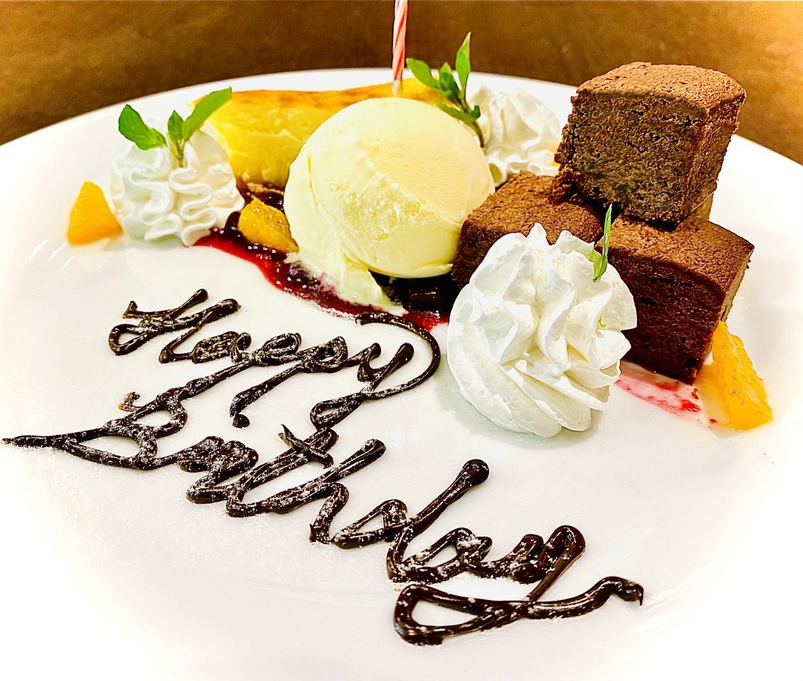 【デザートプレート付き】アニバーサリープラン(料理内容は来店時にご注文)