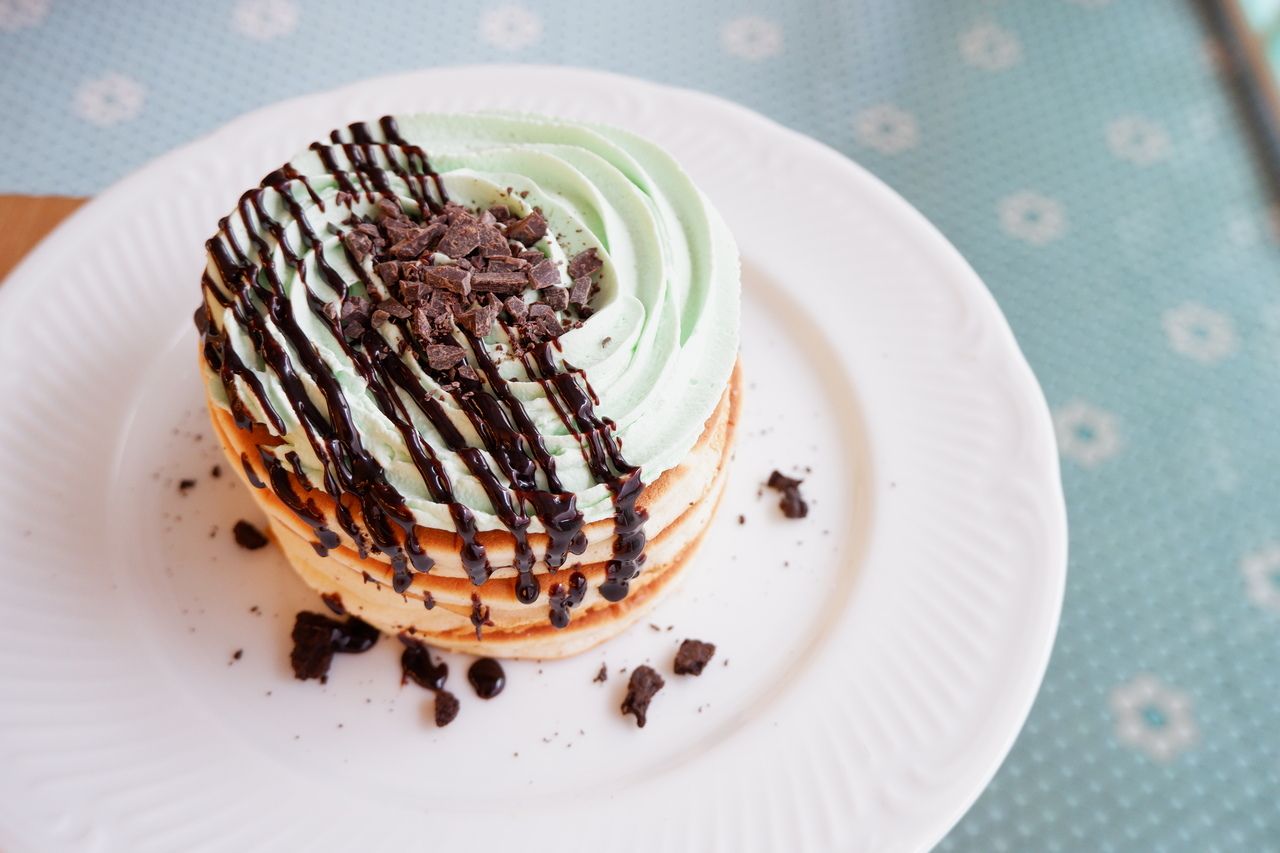 チョコミントパンケーキ