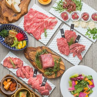 大山鶏・氷温熟成豚姫ロースなど黒毛和牛以外も楽しめる★エイジング・ビーフカジュアルコース（全13品）★