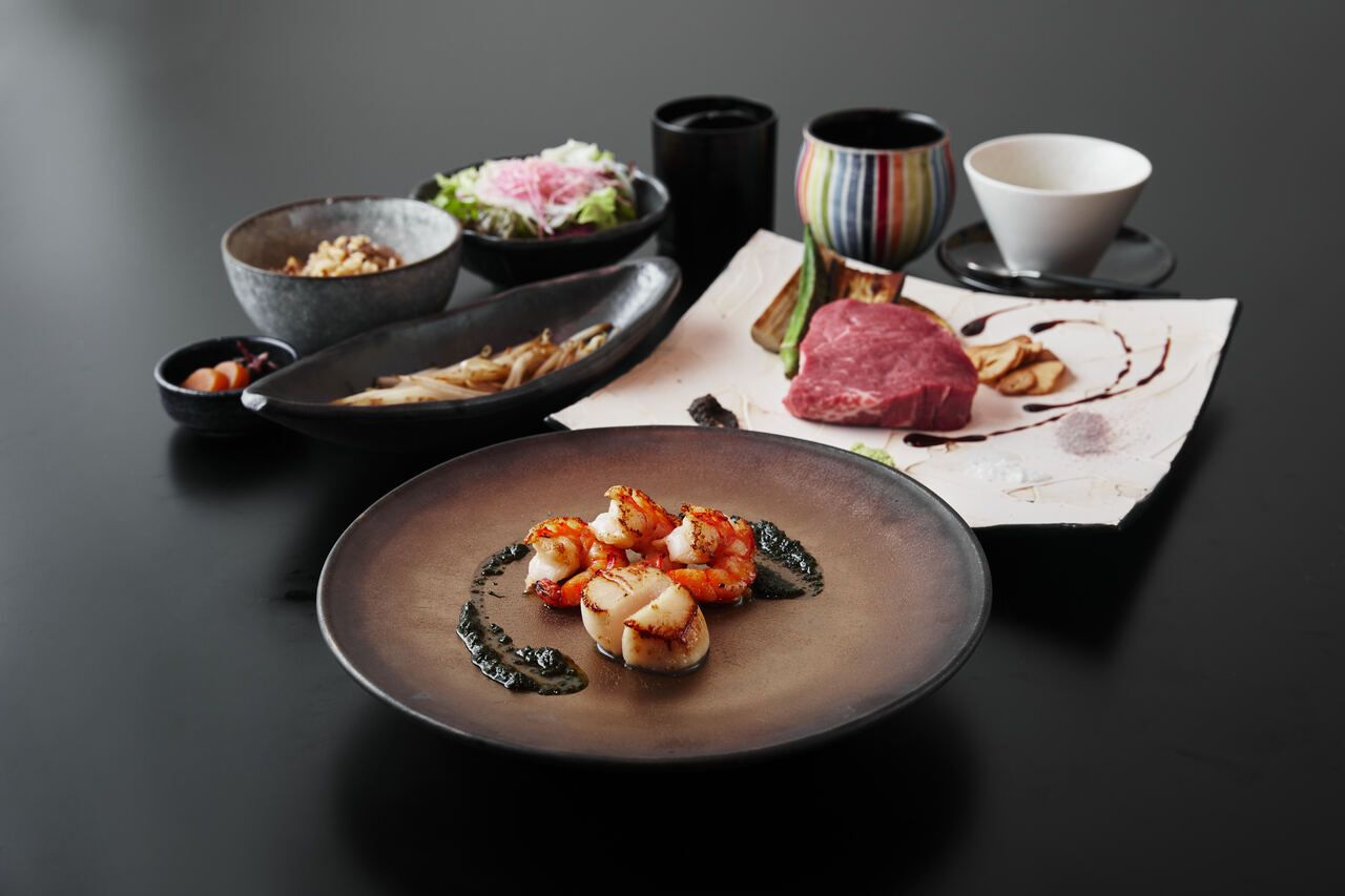 ヘレステーキ＆海鮮鉄板焼ランチ