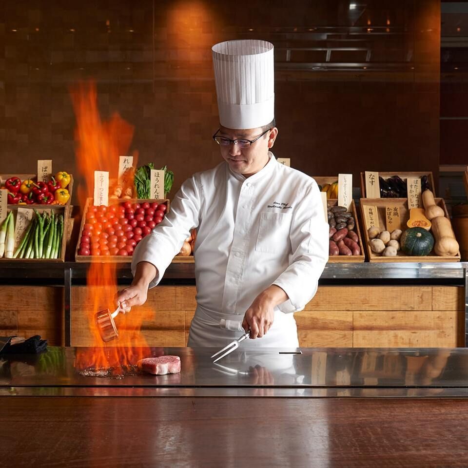 【Lunch Ccourse】Complimentary Welcome Drink! Fish dishes and Japanese Kuroge wagyu beef 80g, garlic rice as well