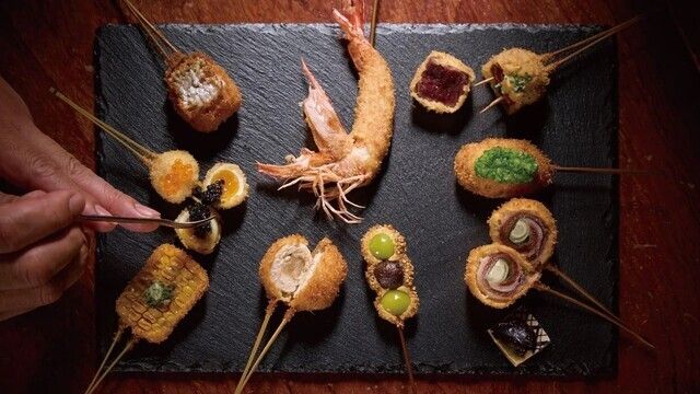 [Corso di Kushiage con base stop da 5.500 yen] Delizia con il Kushiage fritto che sfrutta la bontà degli ingredienti