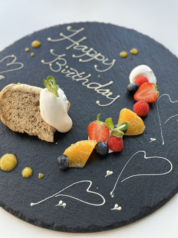 メッセージ付きデザートプレート　1700円