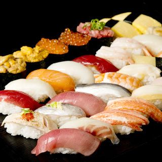 [Men] All-you-can-eat high-class sushi