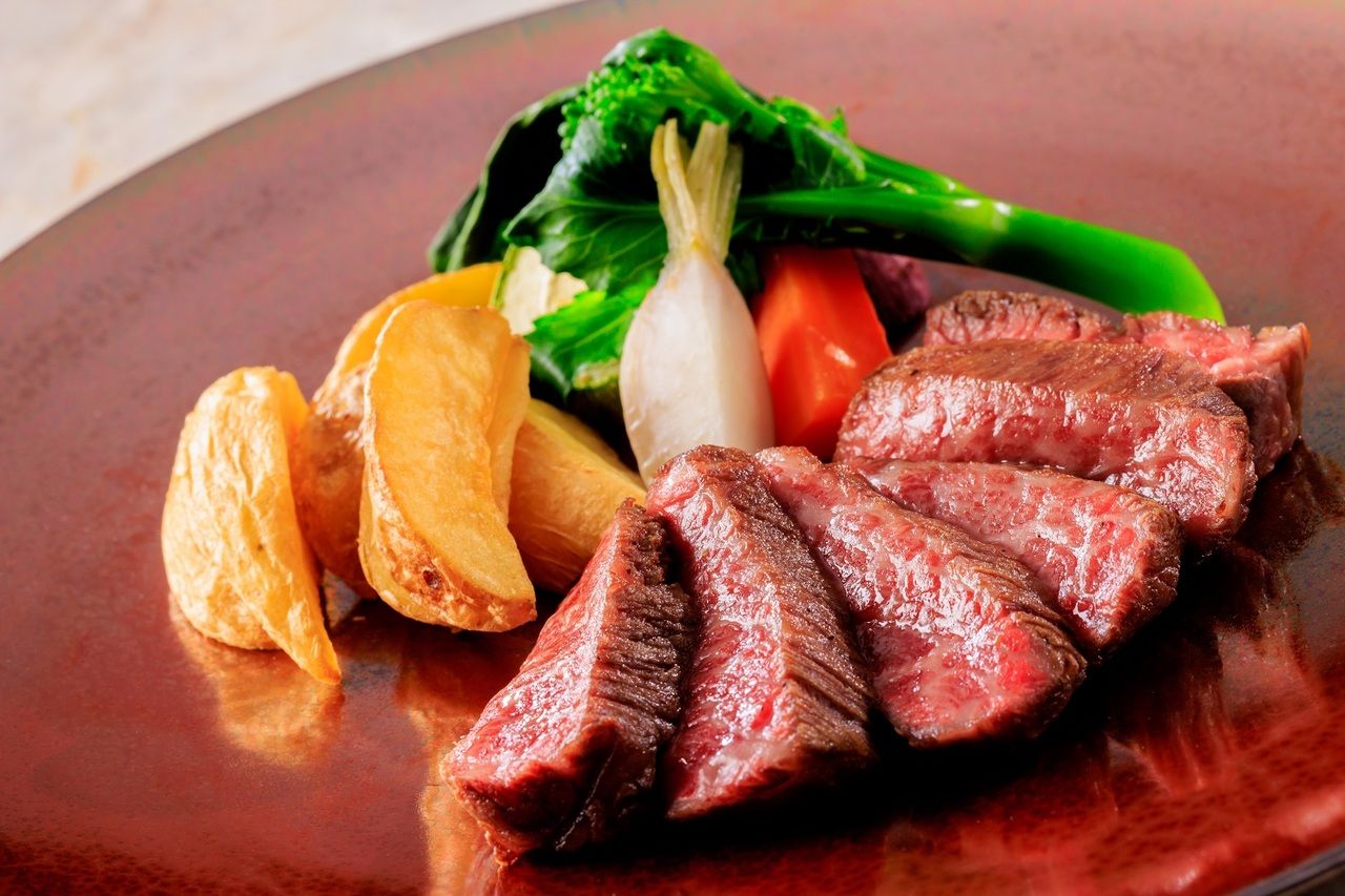 【ディナー】米沢牛サーロインステーキセット（平日限定）