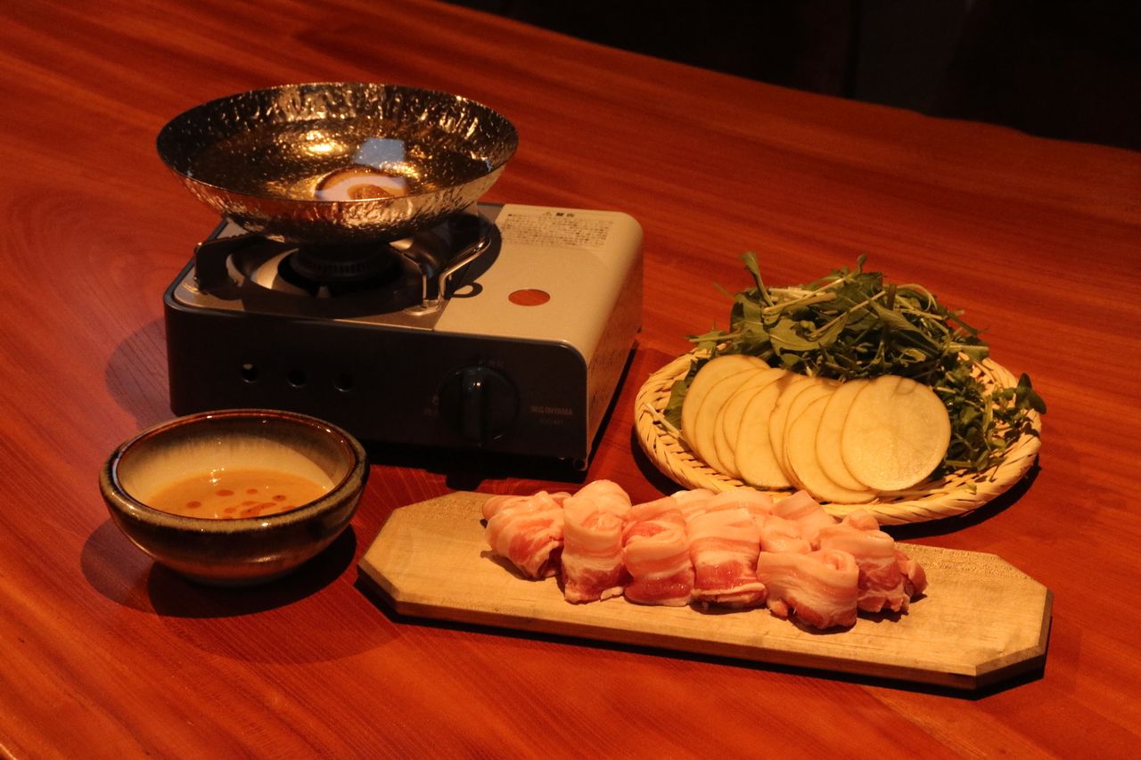 Shabu-shabu + all-you-can-drink course