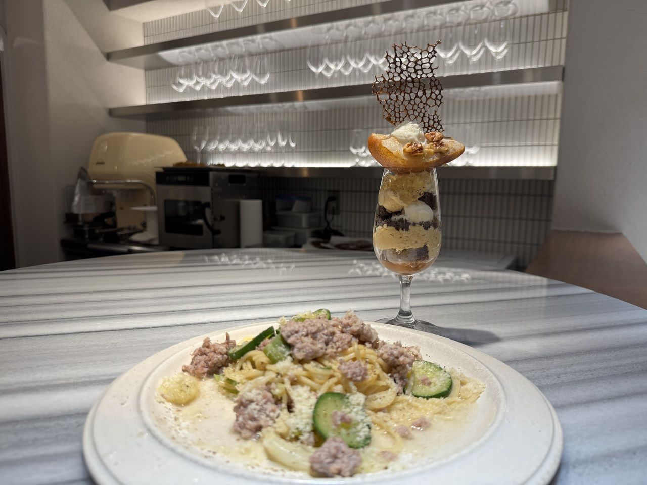 Parfait and half pasta set