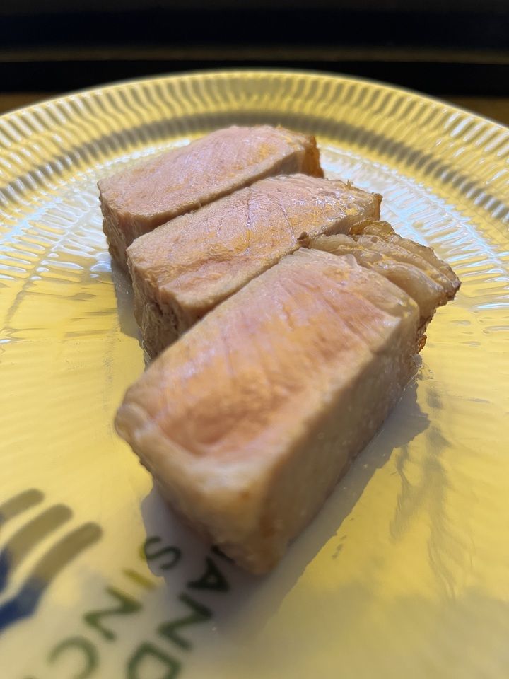 Dinner — Chef's Omakase Course (7 courses; main features branded pork) + pairing