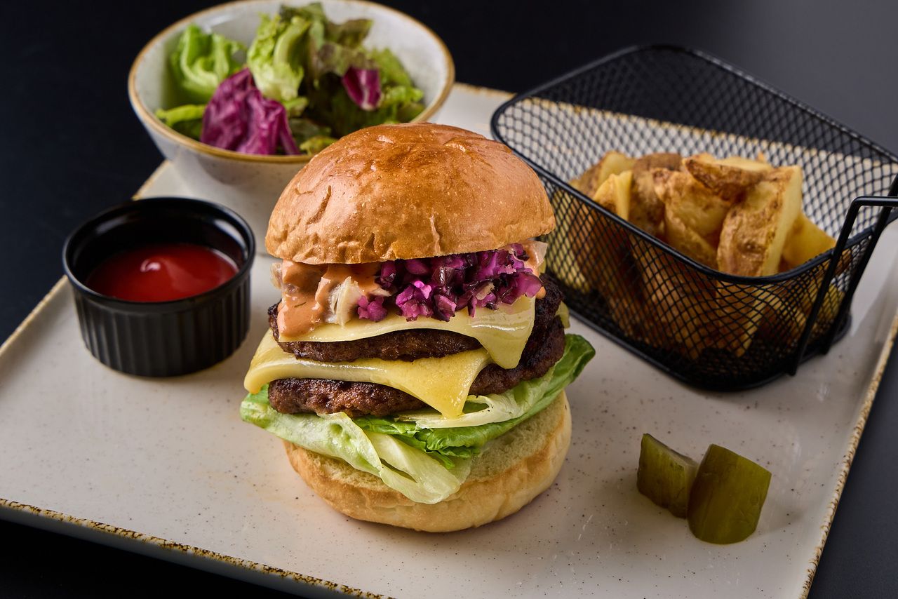 銀座雙層起司漢堡