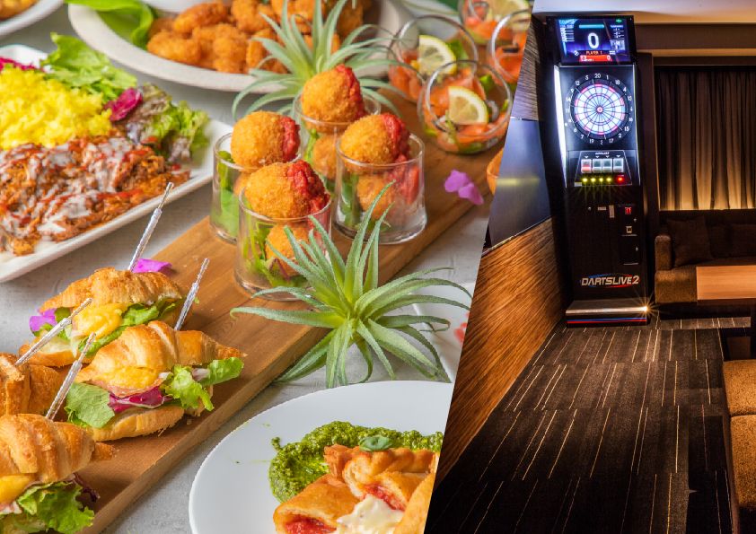 【忘新年会 Plan】少人数向きカジュアル『ダーツカラオケ個室』