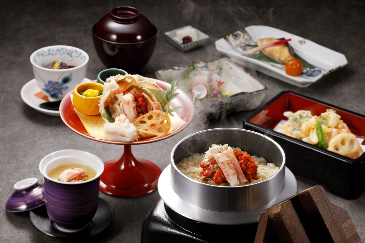 香箱蟹釜めしランチ会席
