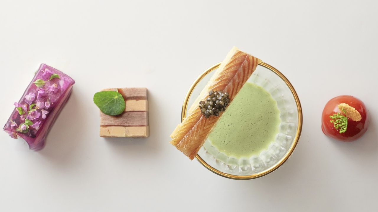 Counter seating "OMAKASE" course (17 dishes/11 plates total): Wood-fired French restaurant Métis Roppongi