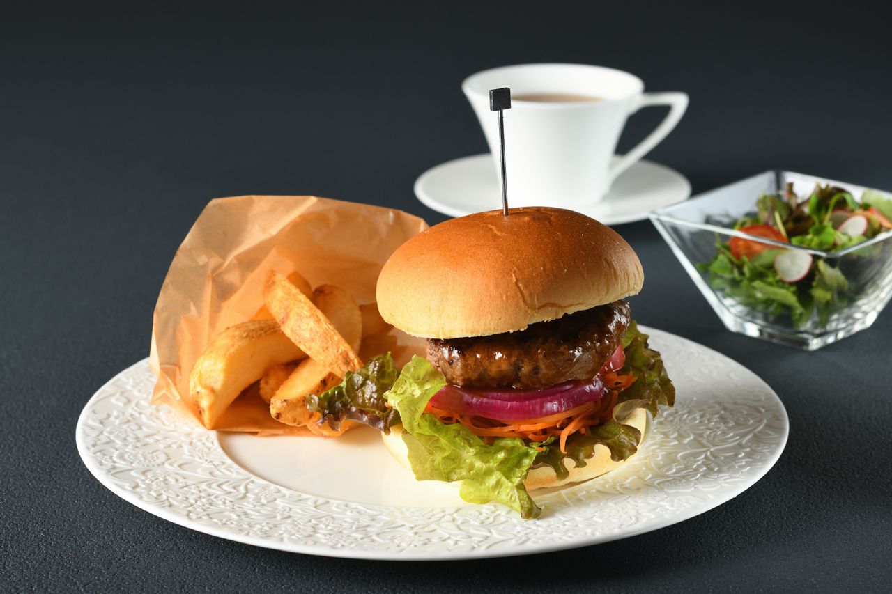 【平日限定】〈1ドリンク付〉野菜のクリュディテと和牛バーガーセット