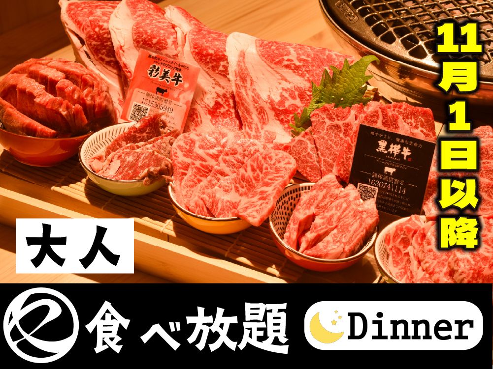 中村屋の焼肉（食べ放題）大人
