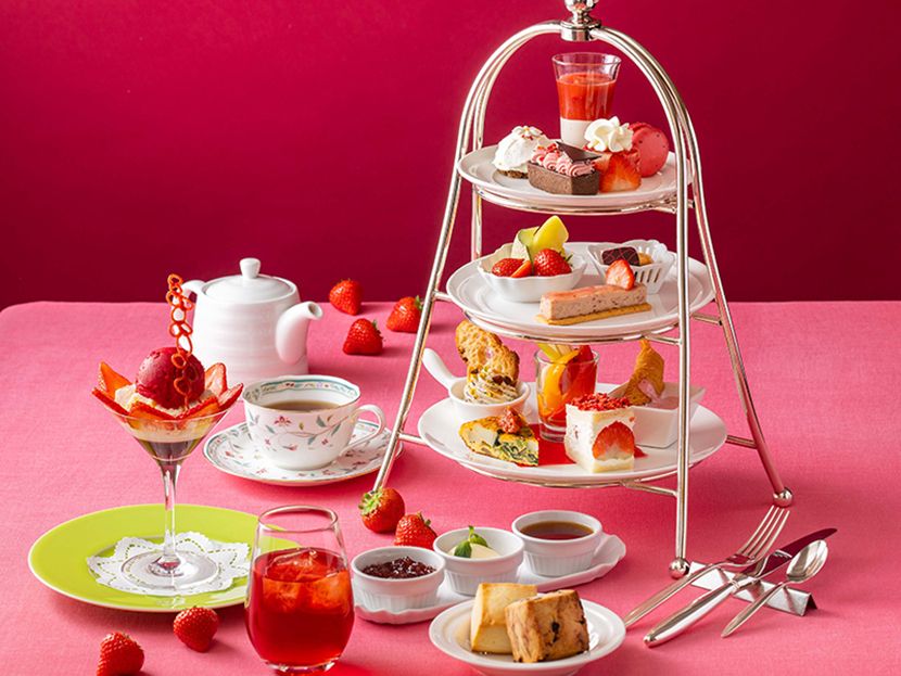 アフタヌーンティー ～いちご～　約21種類の珈琲紅茶おかわり自由