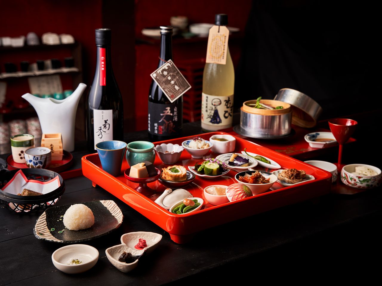 YUME / Shojin Ryori inspired dishes with Premium Sake, 3kinds of bottomless pairing 