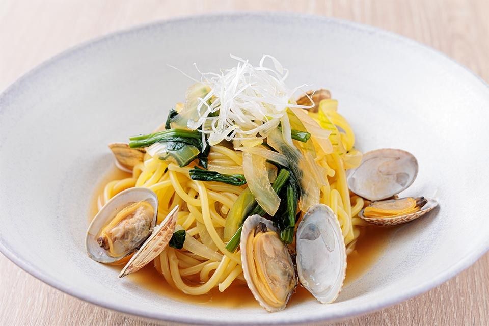 【2/17～3/2】アサリとほうれん草の和風スパゲティ