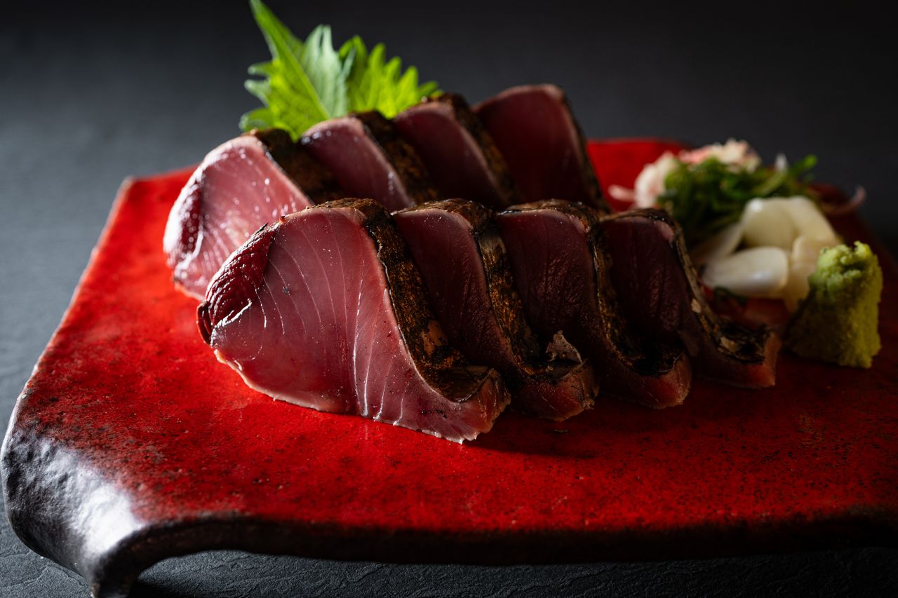 3月～【土佐の地酒飲み放題】名物かつをの藁焼き塩たたきと鶏もも肉の藁焼き全13品！【鳴子コース】