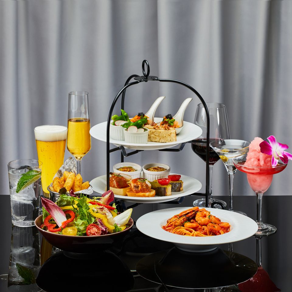 [Evening Afternoon Tea] 9 dishes including seafood and lamb stewed in tomato sauce + 2 hours of all-you-can-drink including champagne (April 1st to May 31st)