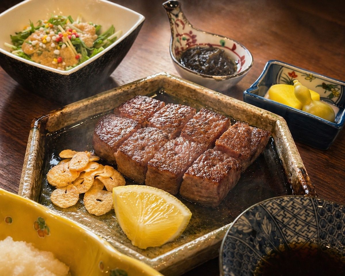 Domestic beef fillet steak set meal