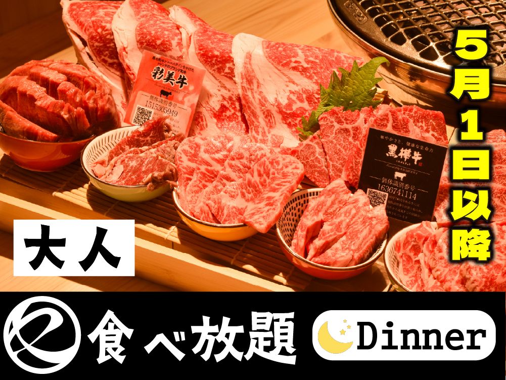中村屋の焼肉（食べ放題）大人