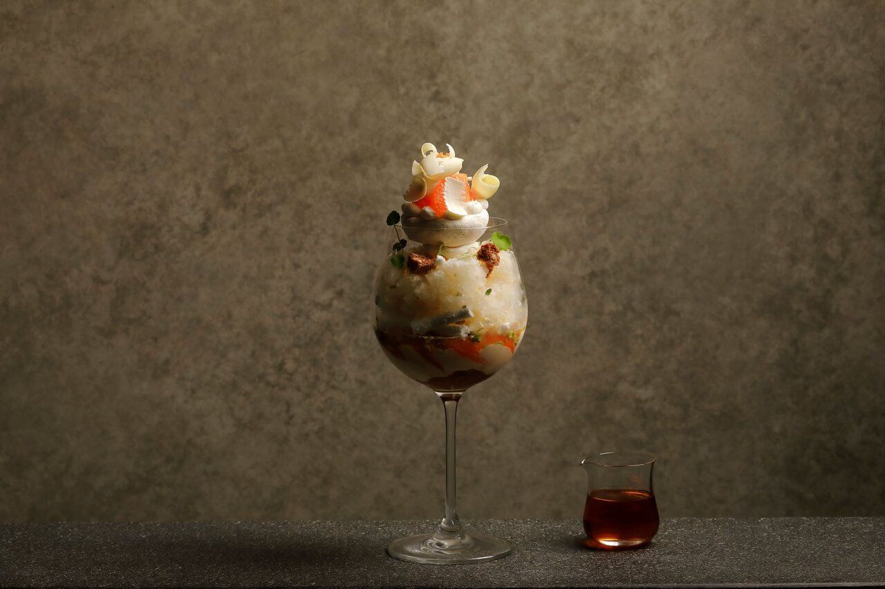 Citrus Fromage Parfait + Original Cocktail
