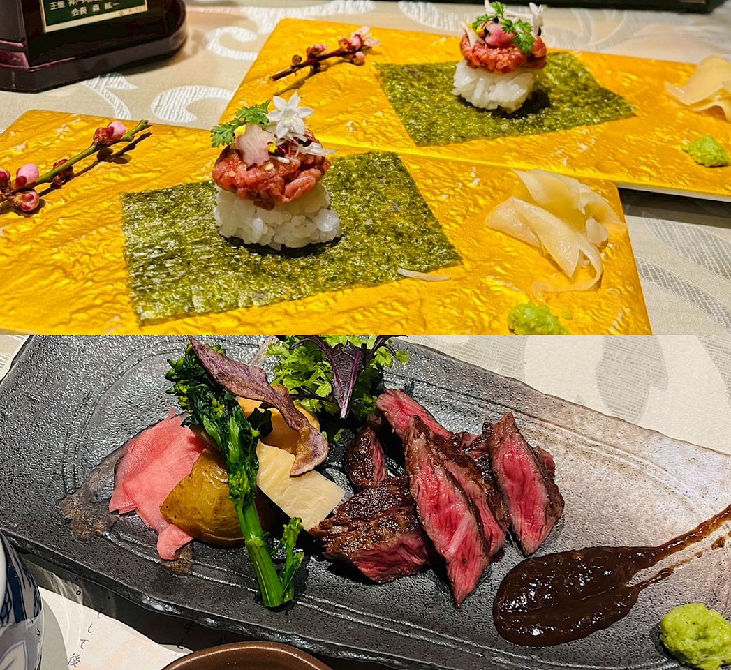[人氣No.1] 八坐和神戶牛午餐 - 共9款菜品 [平日限3桌/天] | 滿溢壽司、赤身牛排等 4,800日圓⇒3,850日圓(含稅)