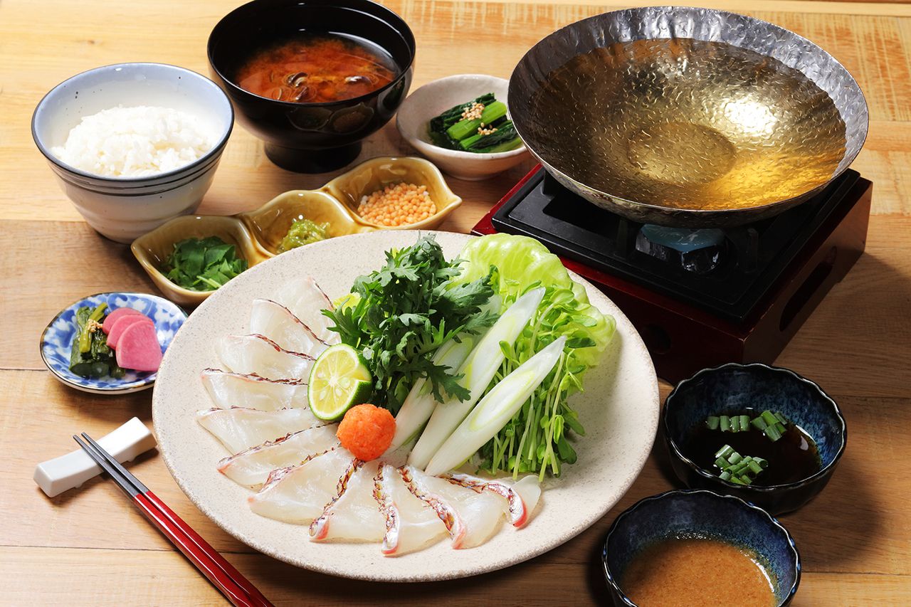 【真鯛を堪能！贅沢ランチ！】真鯛のしゃぶしゃぶセット