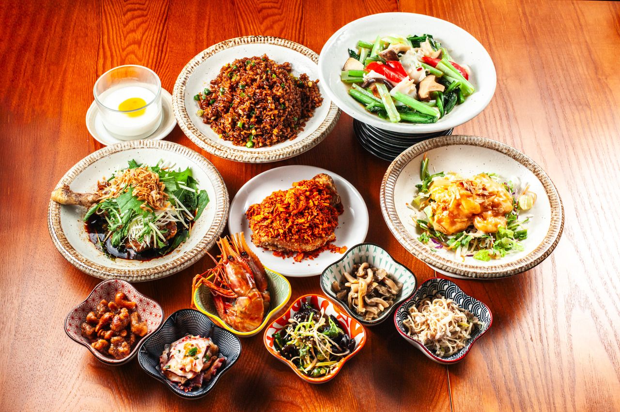 [Ginza Colorful Course] A Ginza-exclusive course featuring popular dishes – 7,700 yen