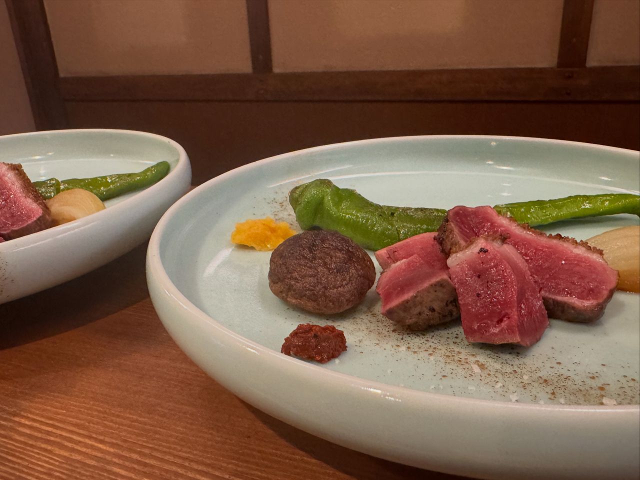 Kawachi duck charcoal-grilled and other Kawachi duck specialty kaiseki course