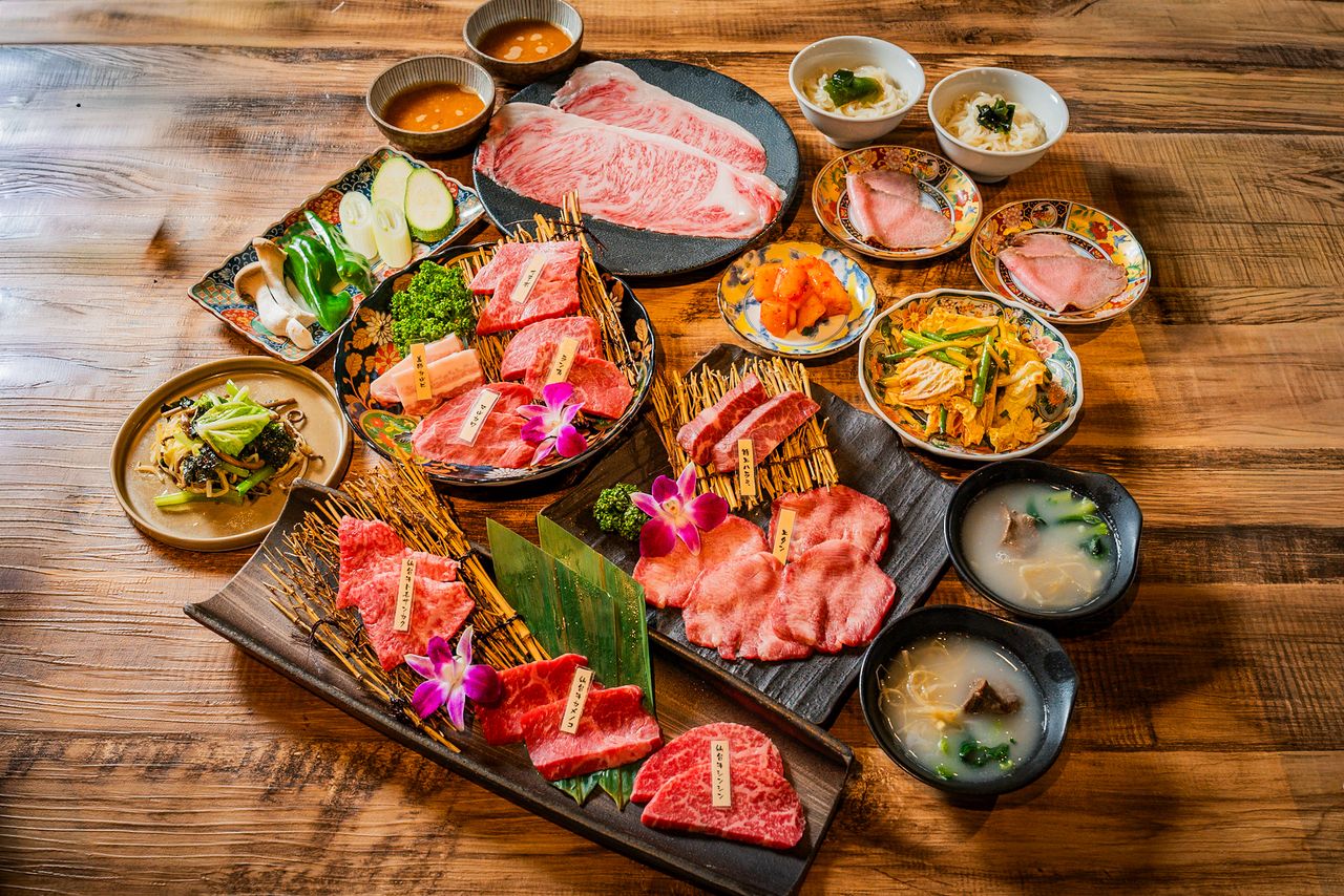 【会食・接待に！】「オールマイトコース」このコースでしか出逢えない仙台牛×特上国産タン×国産ハラミ×サーロイン焼きすきのハイグレードコース！２h飲放題付