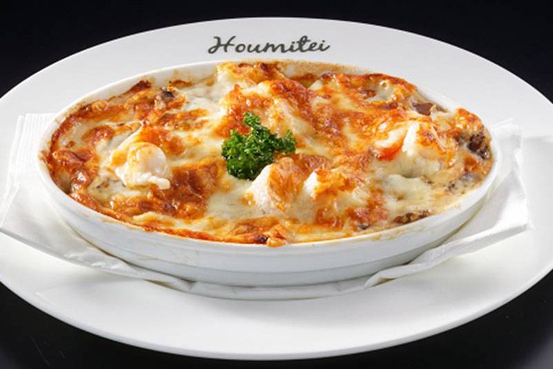 車エビマカロニグラタン＆プリンセット￥3,300