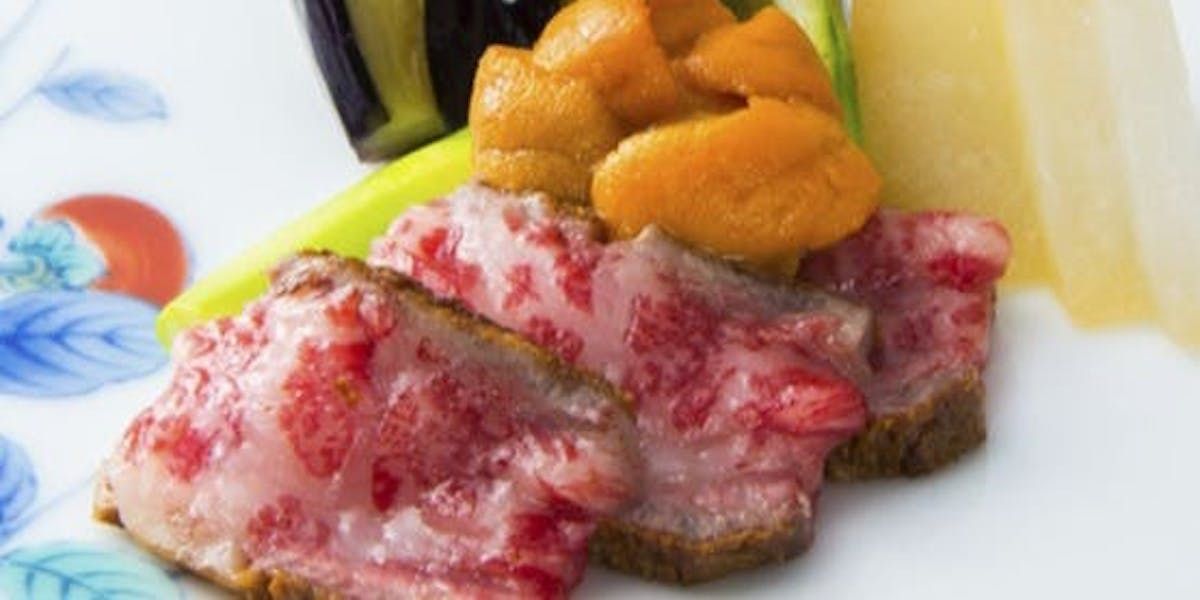 名物「仙台牛肩ロース炙り」、トリュフご飯など全7品＋乾杯スパークリング