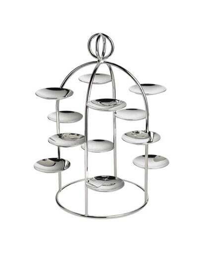 Irkola small confectionery stand (ERCUIS pure silver petit four stand) 12 small dishes