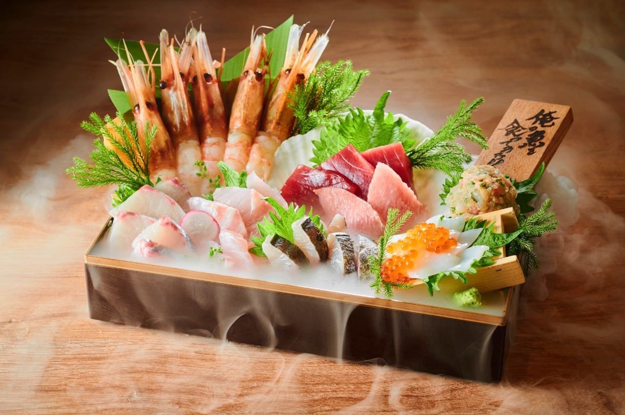 豪華！！【名物&玉手箱&寿司も楽しめる当店満喫コース】飲み放題付き！