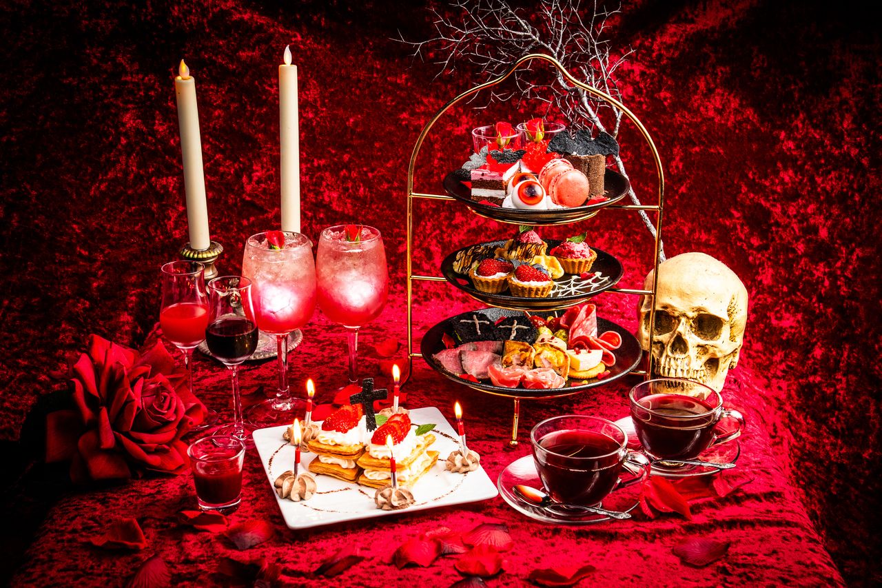 [With ritual] Vampires' night afternoon tea plan [17 items in total] 5,000 yen (tax included)