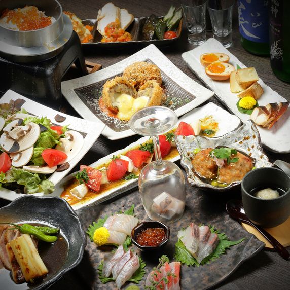 Spring only [Fresh fish x Sake] A spring seafood gourmet course with a choice of live fish or squid sashimi! You can also enjoy the finest tuna, and it comes with all-you-can-drink of 30 types of carefully selected sake! 6,600 yen (tax included) with 2 hours of all-you-can-drink