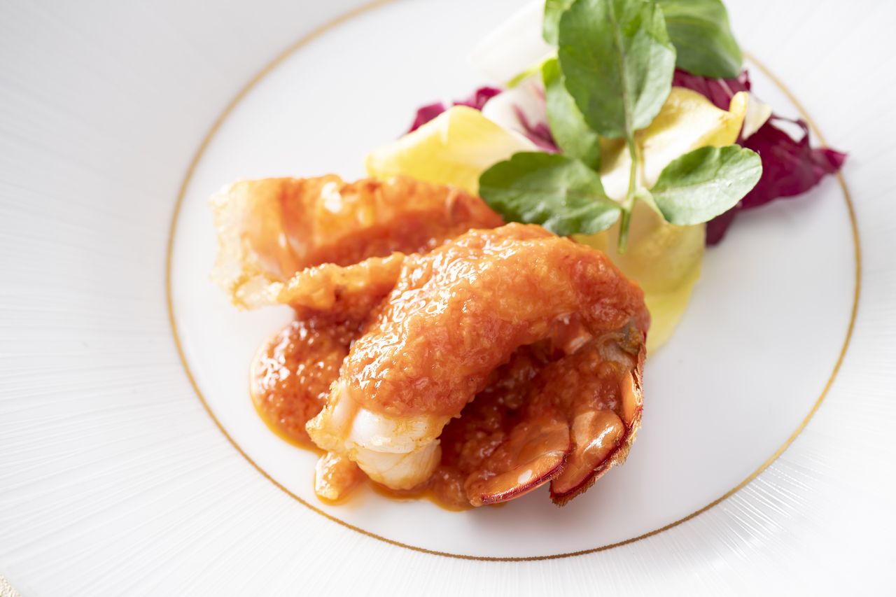 [Lunch Course Yan] ALL 6 dishes including Shark's fin with rice in earthenware pot and Tokachi herb beef in oyster sauce 