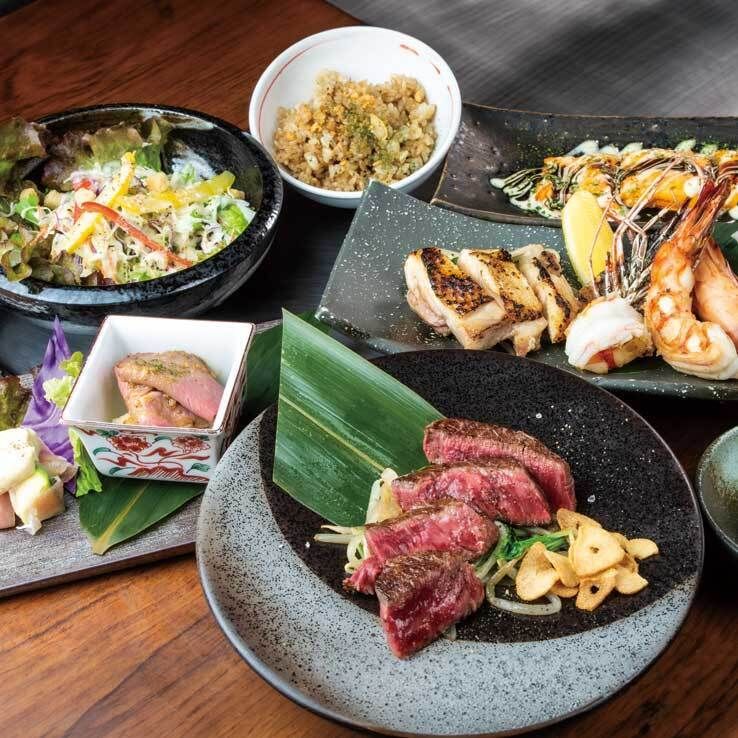 高级“奢华”铁板烧套餐（8道菜）“上形御堂套餐” *仅限餐食*