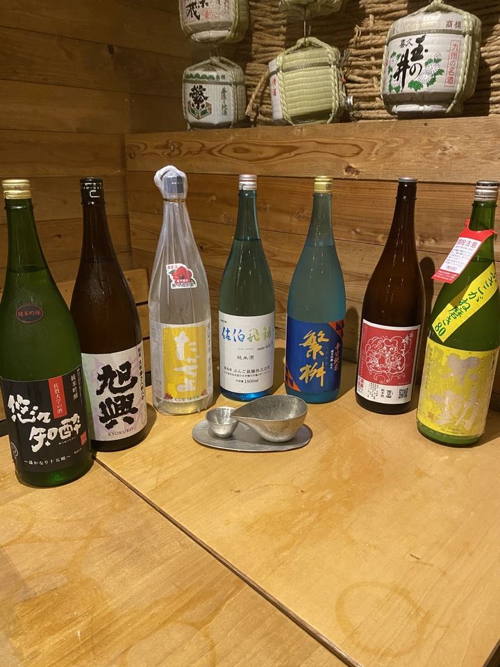 6000円コース＋1500円(2時間飲み放題＋日本酒8種追加）