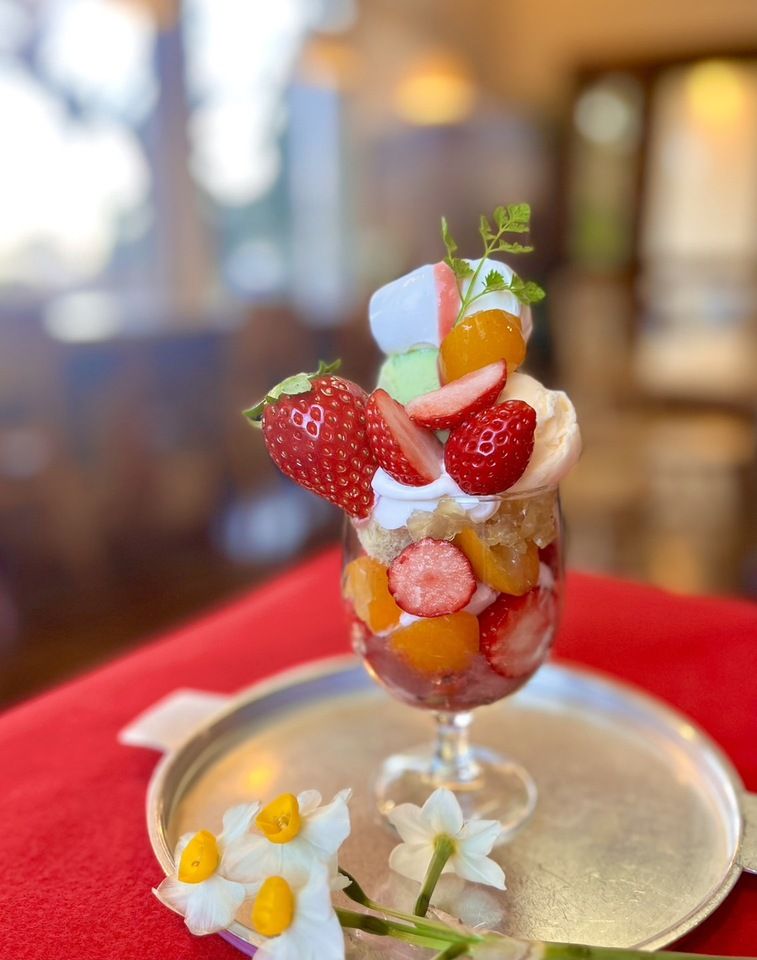 Freshly picked farm blueberry parfait (regular size)