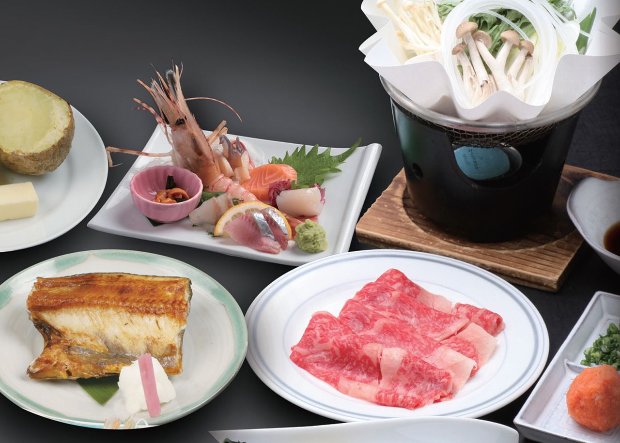 十勝コース(料理のみ、飲み物は別のコースです)