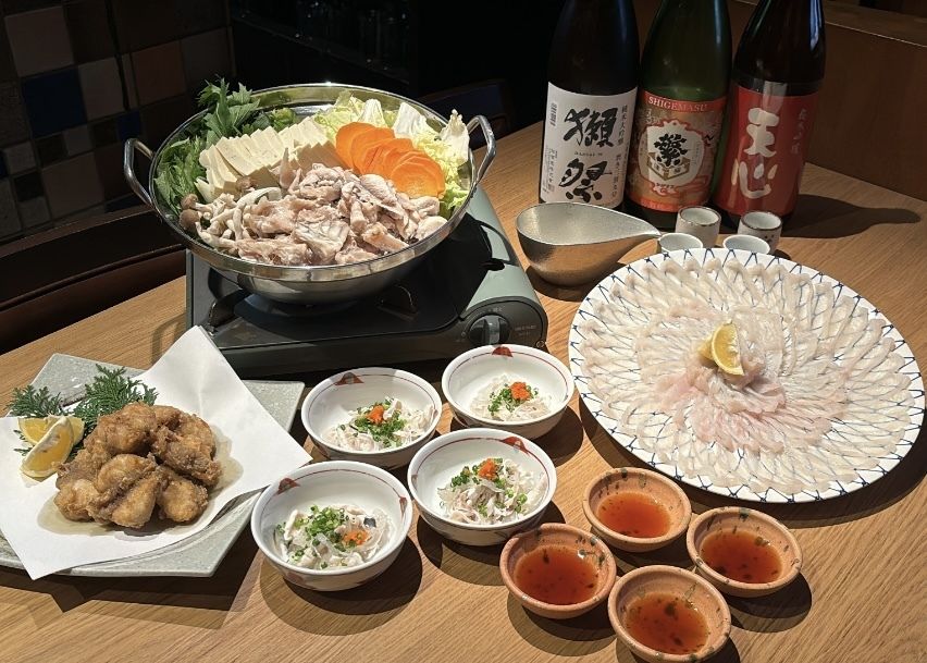 [Winter limited time only!] Luxurious natural tiger pufferfish course