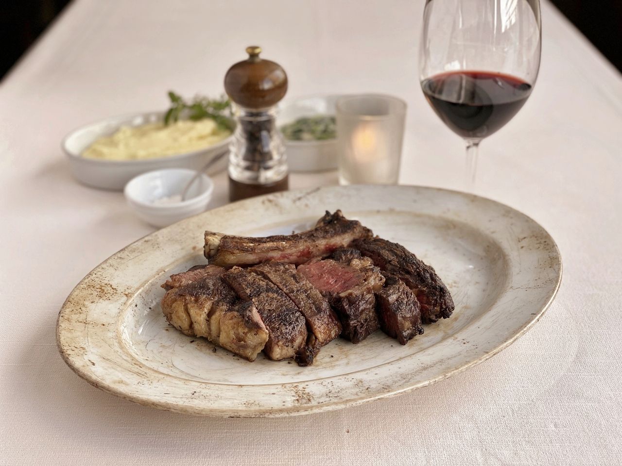 ◇ [Private room guaranteed for lunch] ¥8,700: 21-day aged Black Angus rib steak as the main dish (one drink x 200g rib)