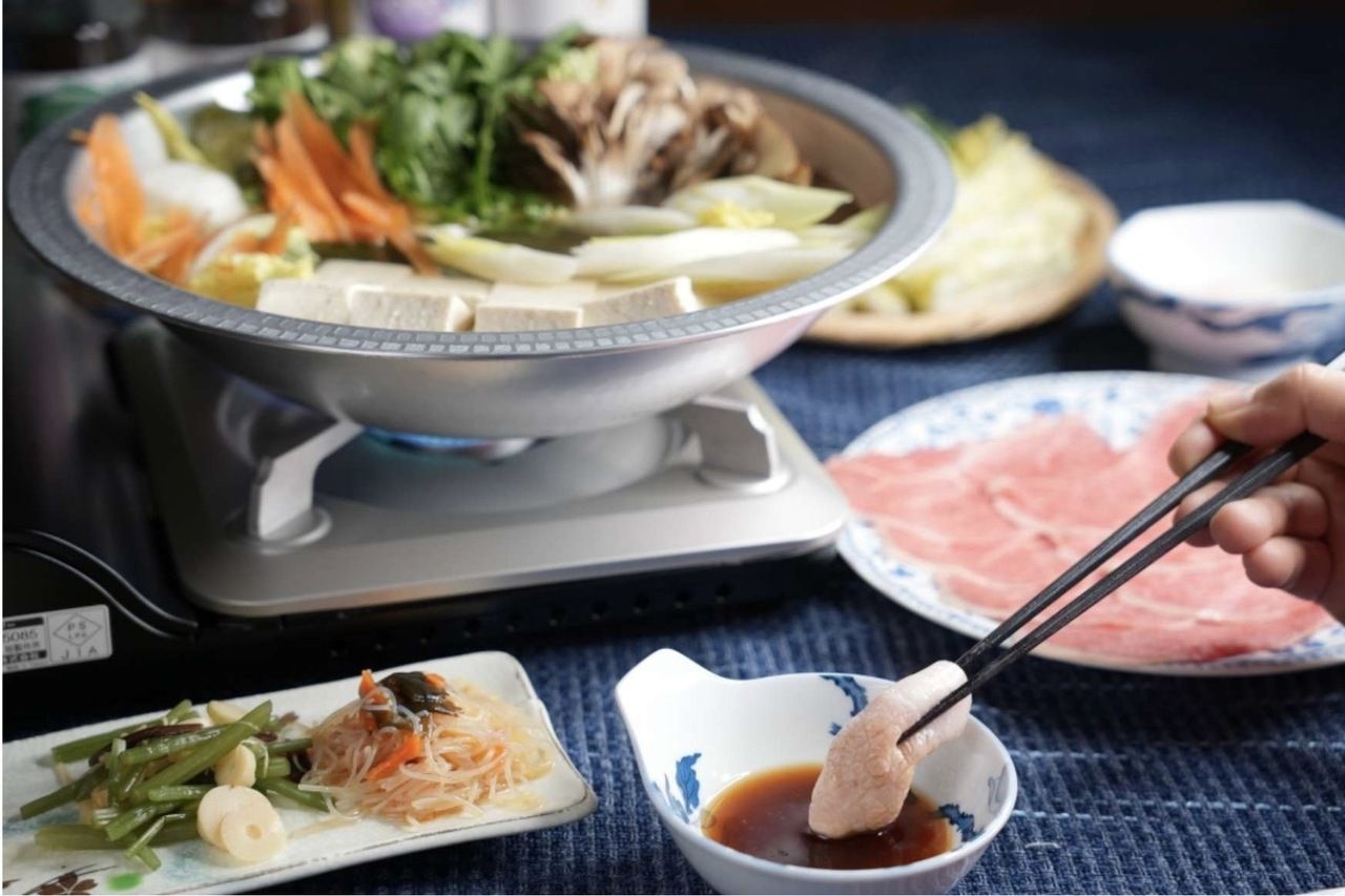 Specially selected domestic beef shabu-shabu course