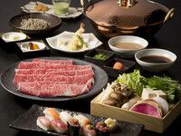 松阪牛しゃぶしゃぶ、寿司【食べ放題】