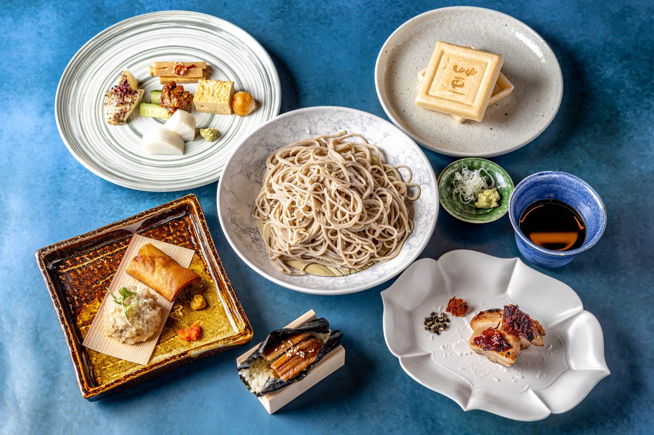 [Private room guaranteed, weekday lunch only] Includes one drink + 5-item platter of soba noodles, sashimi, grilled food, soba noodles, etc., total of 7 dishes / Tou Soba Kaiseki Lunch Course