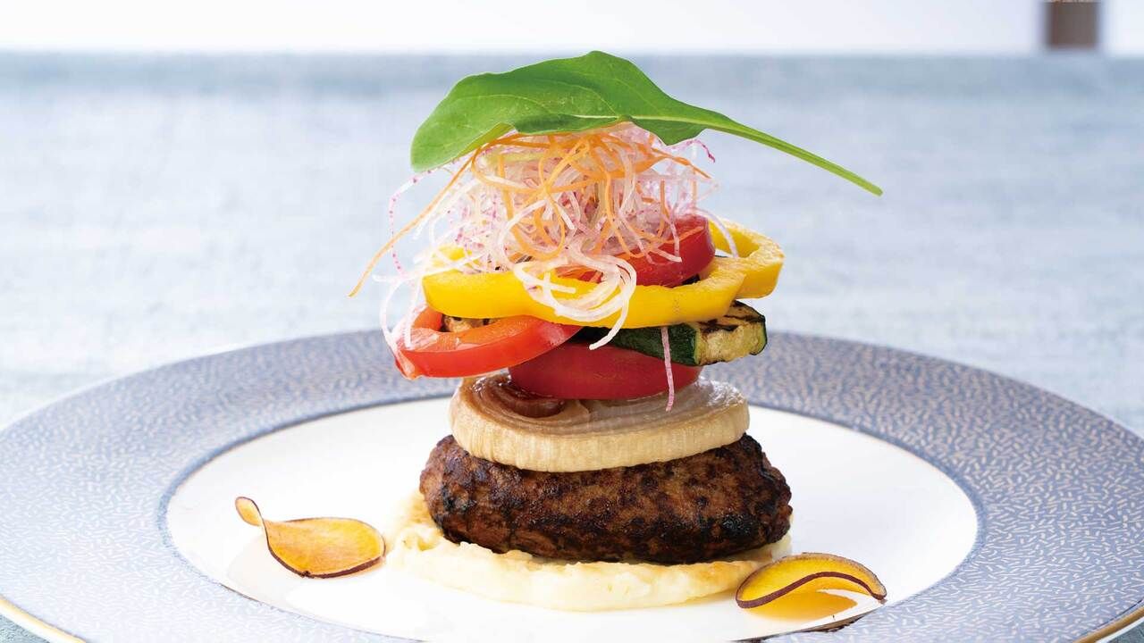 "The legendary Iki beef" hamburger lunch