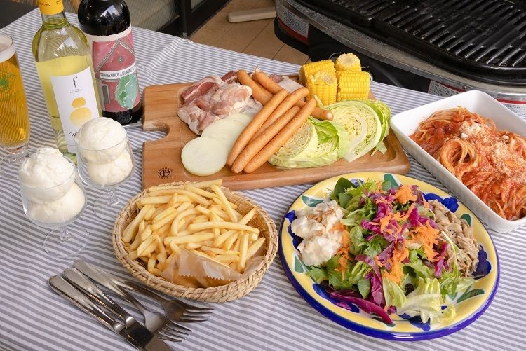 ※テラス席※【BBQ】スタンダードプラン★手ぶらでBBQ！飲み放題120分（L.O30分前）付き