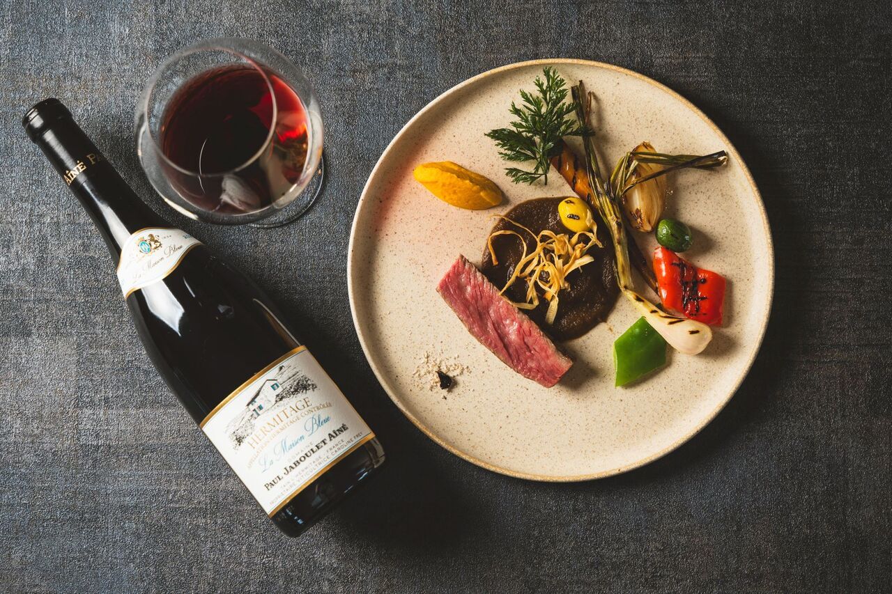 レストランコースワインペアリング